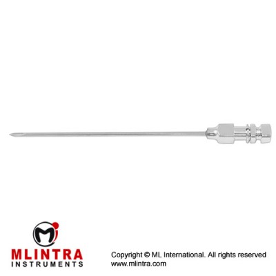 Tuohy Lumbar Puncture Needle 18 G - With Luer Lock Connection - Special Tip Stainless Steel, Needle Size Ø 1.2 x 76 mm